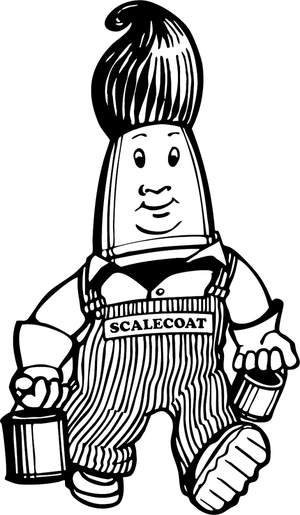 Scalecoat Sam Icon Logo (Gray Scale)